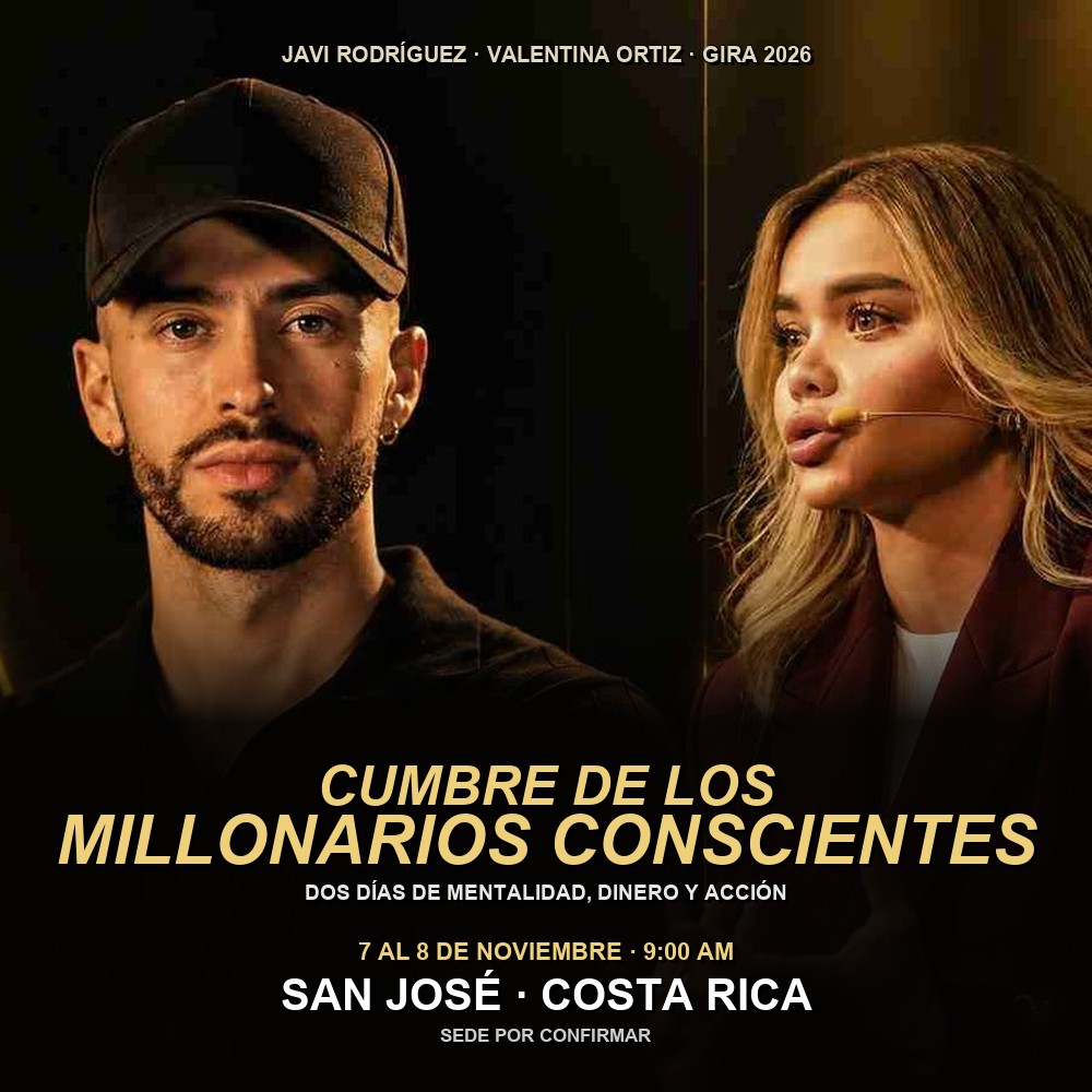 Arte del evento 💫 Cumbre de los Millonarios Conscientes 2026 — Costa Rica, con Javi RodrÃguez
