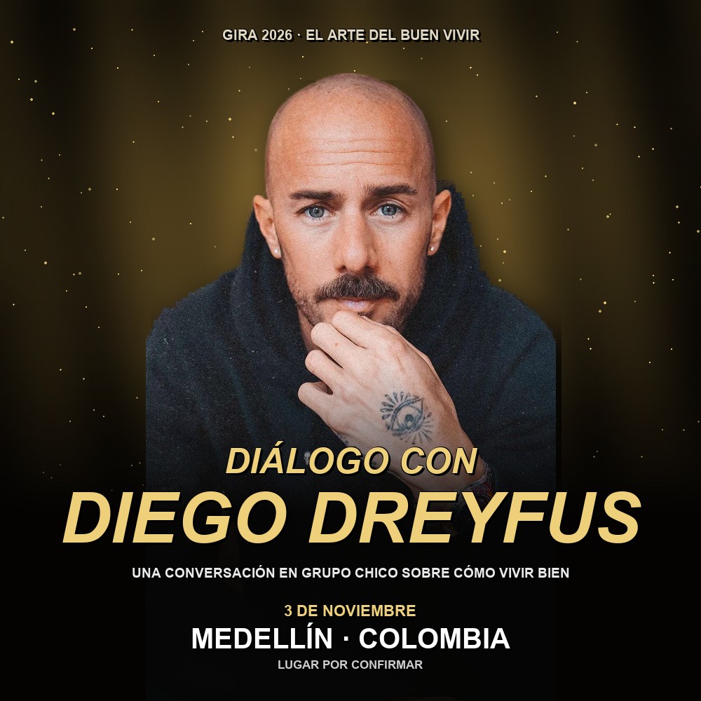 Arte del evento 🎤 Diálogo con Diego Dreyfus — Gira El Arte del Buen Vivir