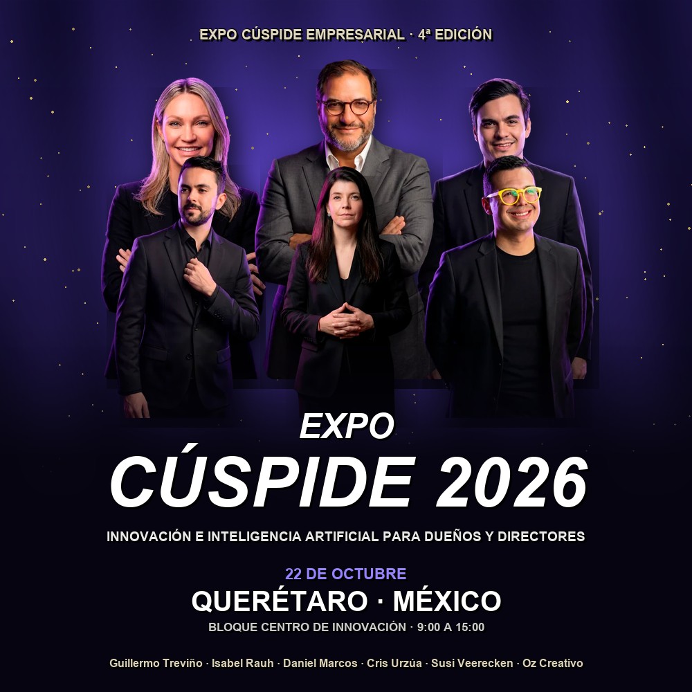 Arte del evento 🏔️ Expo Cúspide Empresarial 2026 — innovación e inteligencia artificial en Querétaro