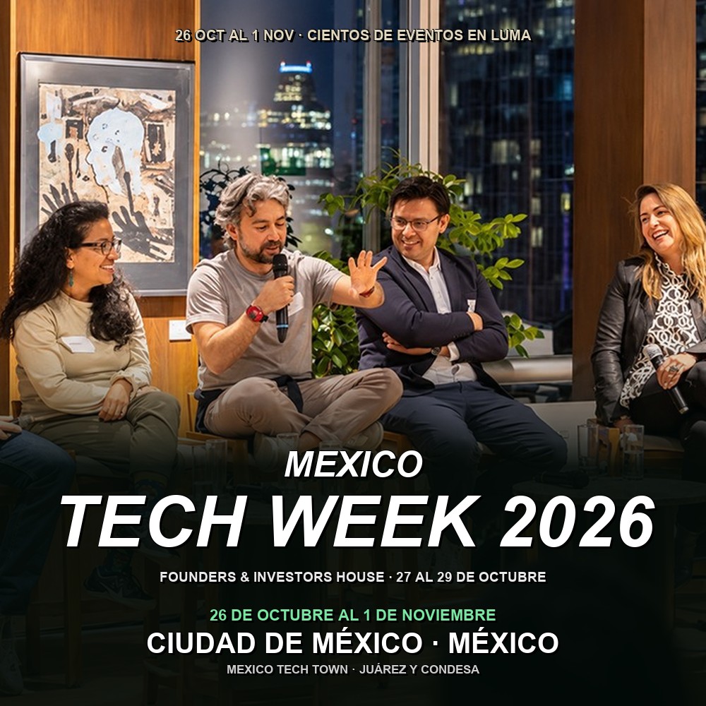 Arte del evento 🧠 Mexico Tech Week 2026 — una semana de founders, inversores y tech en CDMX