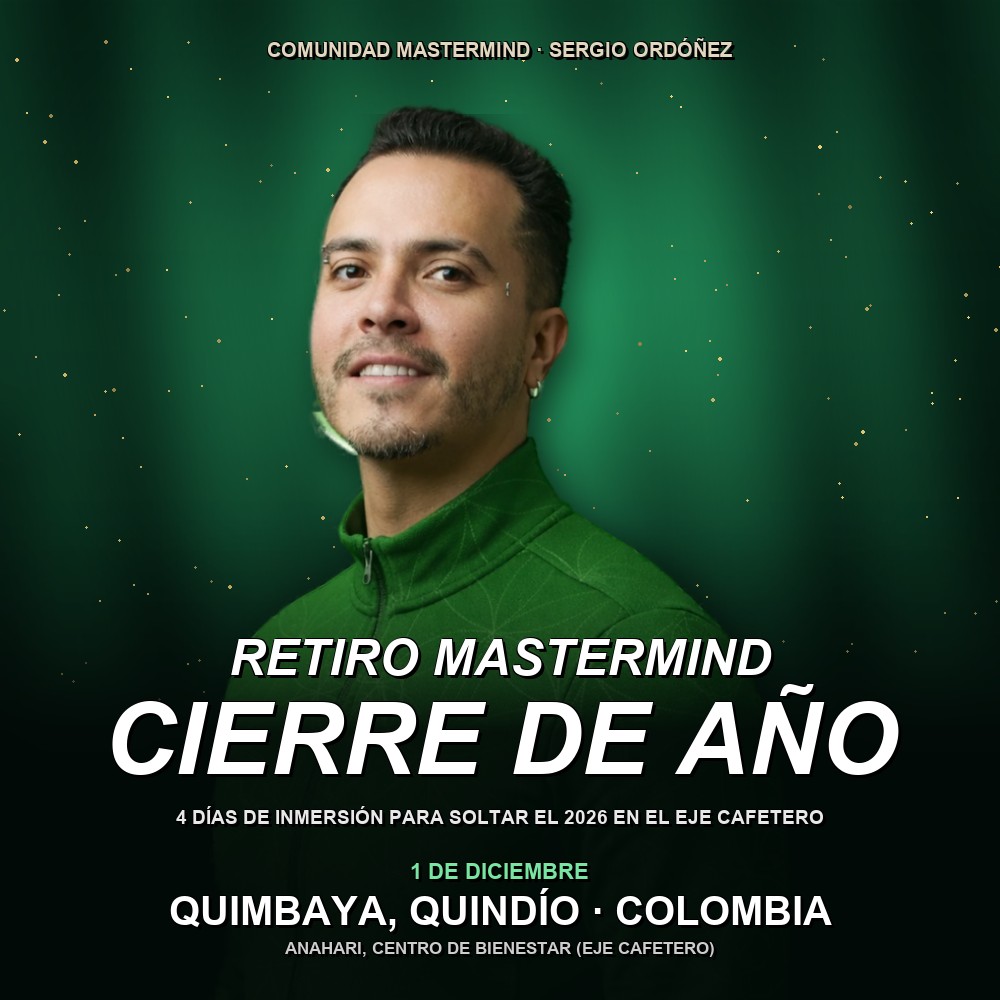 Arte del evento 🌿 Retiro Mastermind — Cierre de Año 2026, con Sergio Ordóñez