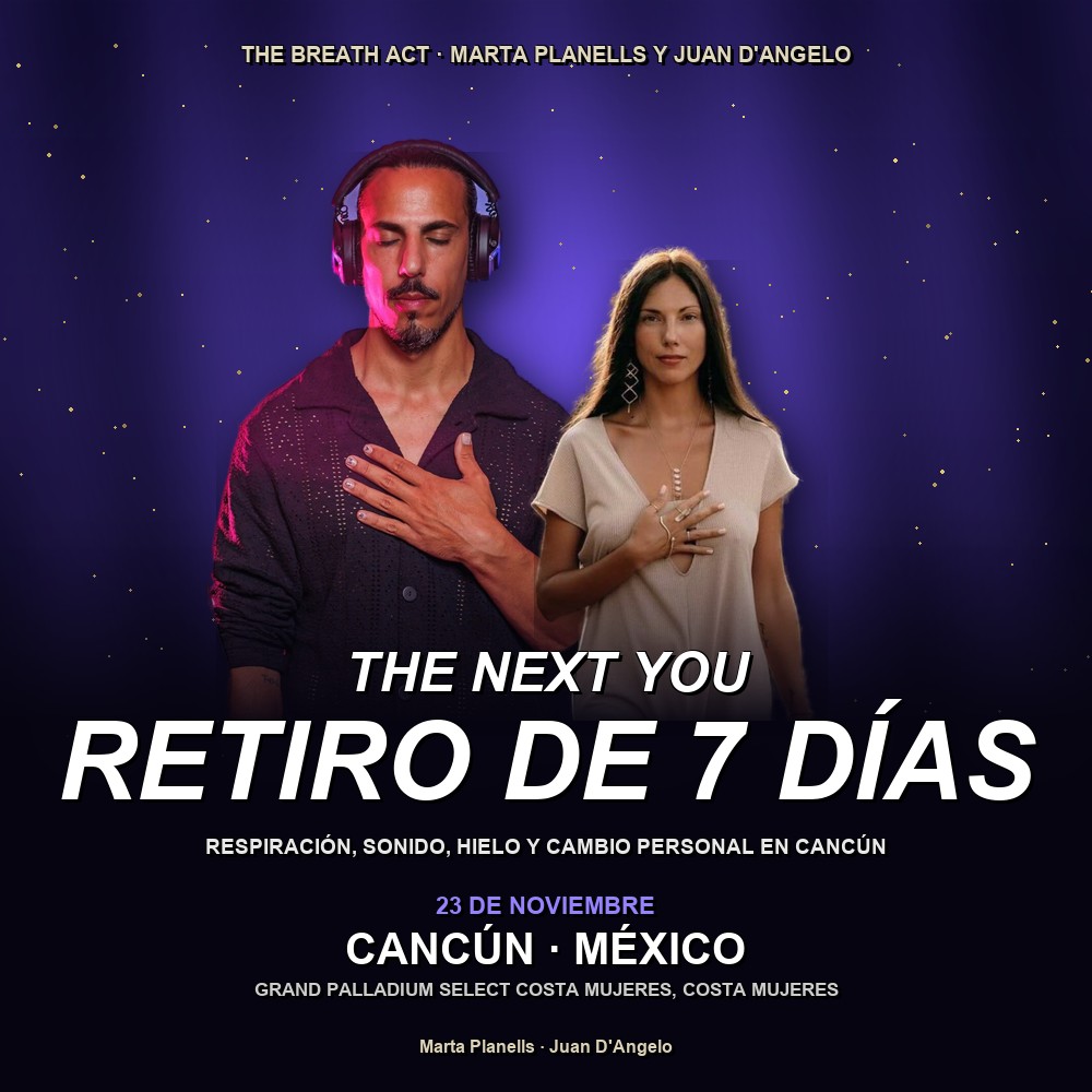 Arte del evento 🌬️ The Next You — retiro de 7 días de The Breath Act en Cancún